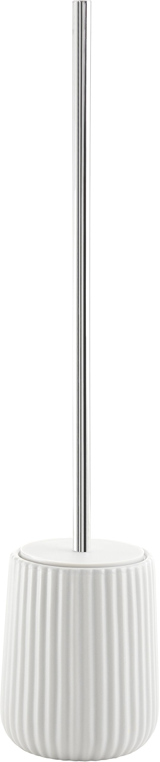 Gedy Marika Toilet Brush Holder, Ceramic, White, 10.2 x 10.2 x 45