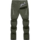 TACVASEN Men's Lightweight Hiking Tactical Pants Waterproof Quick Dry Cargo Work Rain Outdoor Pants 8 Pockets