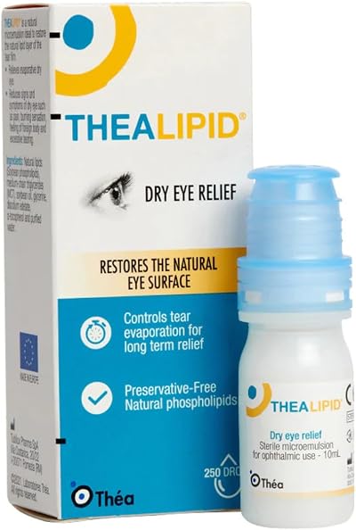 Thea Lipid Dry Eye Relief Drops 10ml Preservative Free Hydrating Solution