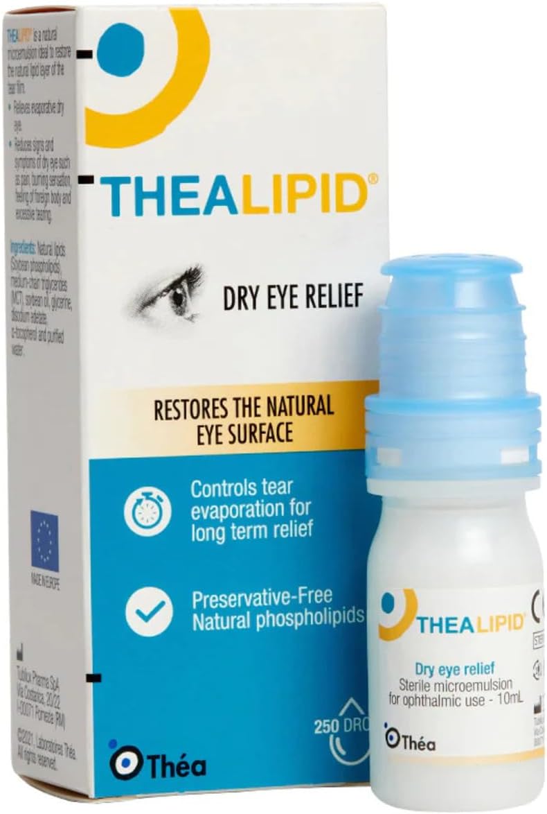 Thea Lipid Dry Eye Relief Drops 10ml Preservative Free Hydrating Solution