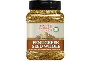 Pride of India – Fenugreek Seed Whole – Whole & Gourmet Indian Spice – Ideal Seasoning for Cooking – Free of Preservatives – 