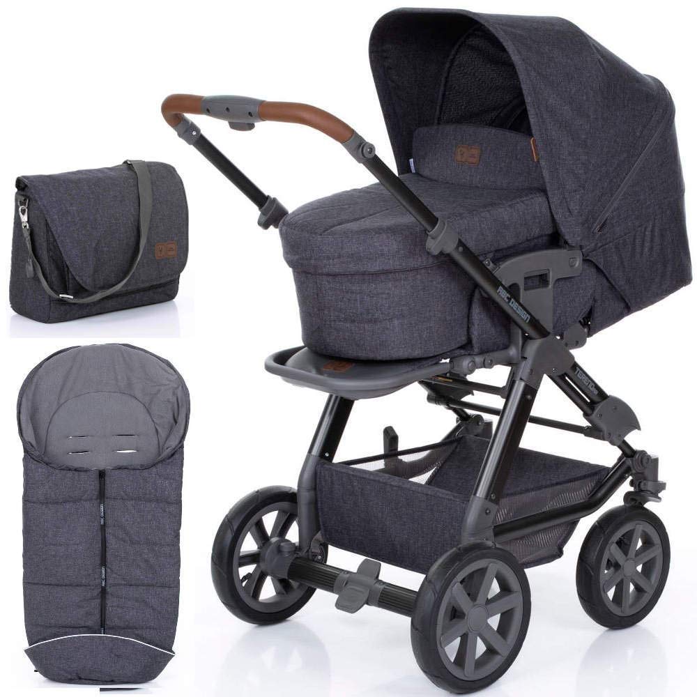 ABC Design Kinderwagen Tereno Air street 3 in 1 Set (inkl. Wickeltasche und Fußsack)