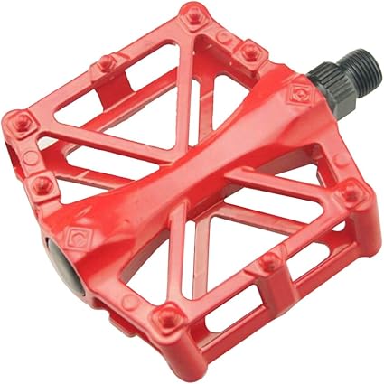 red bike pedals