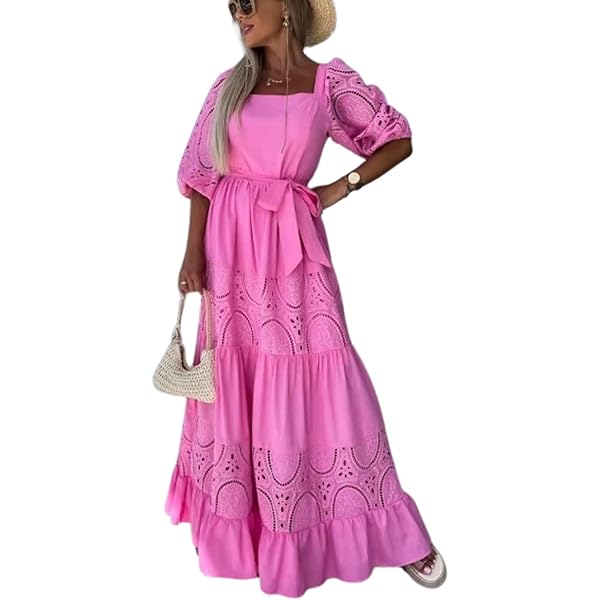 gliget ruffle trim a line maxi dress Stolen Stores RUFFLE SLIT BLUE MAXI DRESS