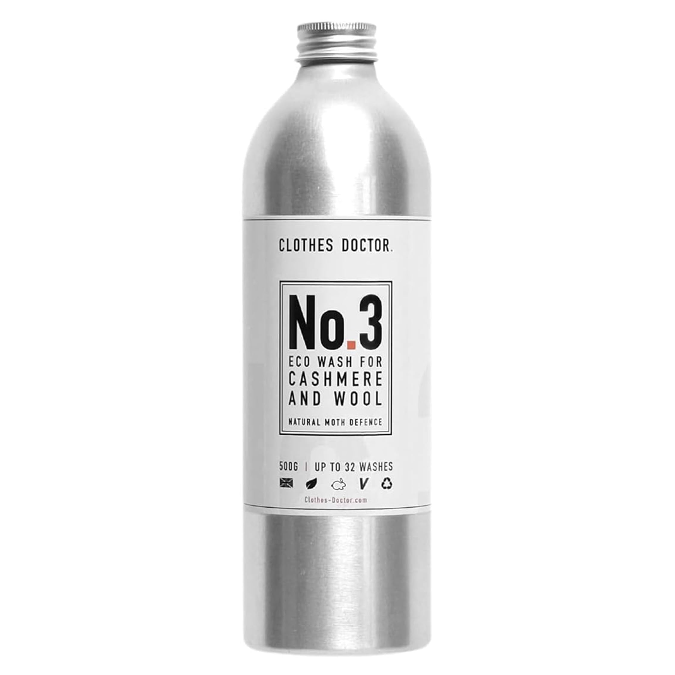 Cashmere and Wool Eco Wash by Clothes Doctor Laundry Detergent Liquid Gentle Washing Machine and Hand Wash Safe Nourish and Protect Your Knitwear and Delicate Fabrics 500ml 32 Washes