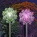 Christmas Decoration Snowflakes Color Changing Solar Powered Holiday Garden Stake Lights Outdoor Decoration Lawn Patio Deck Yard Decor