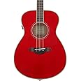 Yamaha FS-TA Concert Size Transacoustic Guitar w/ Chorus and Reverb, Ruby Red