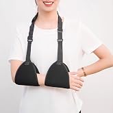 KooingTech Arm Sling Shoulder Immobilizer Arm Slings Shoulder Elbow Injury | Arm Sling with Pillow Support,Shoulder Sling with Abduction Pillow for Shoulde (Black)
