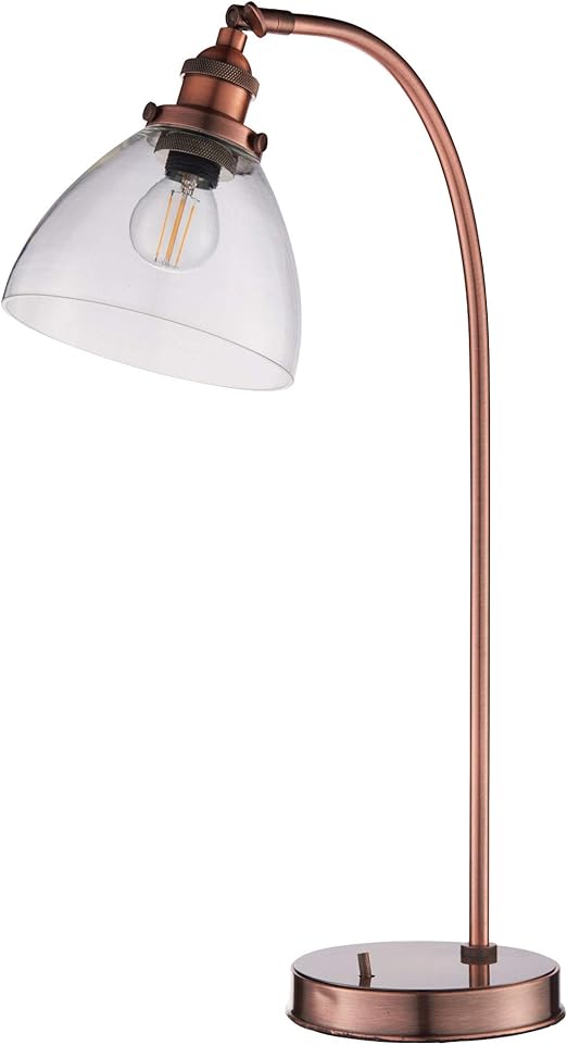 copper industrial table lamp