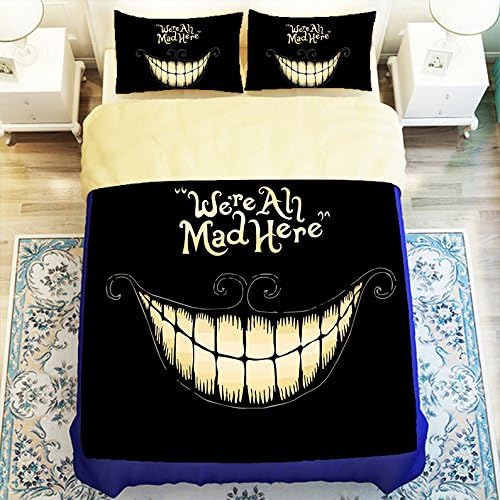 Generic Alice in Wonderland 4 Piece Duvet Cover Set Queen Size
