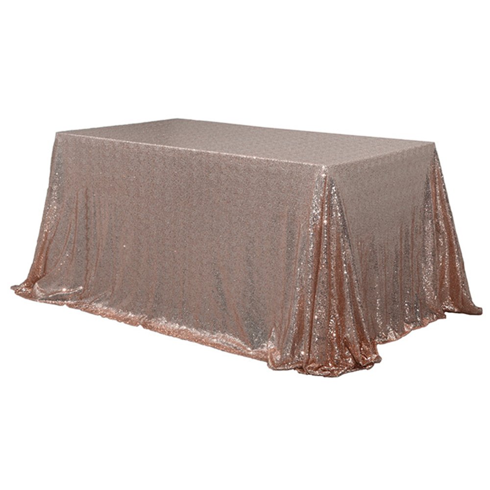 Best sequin table cloth rosegold