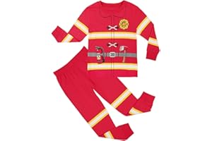 QIONG Kids Halloween Long-Sleeved Pajamas Sets for Boys,100% Cotton Funny Cosplay Costumes Clothing Christmas Sets 3-10 Years