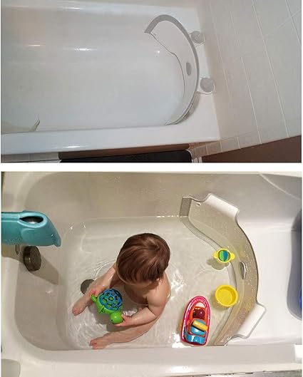 Babydam Reducteur De Baignoire Blanc Gris Amazon Fr Bebes Puericulture