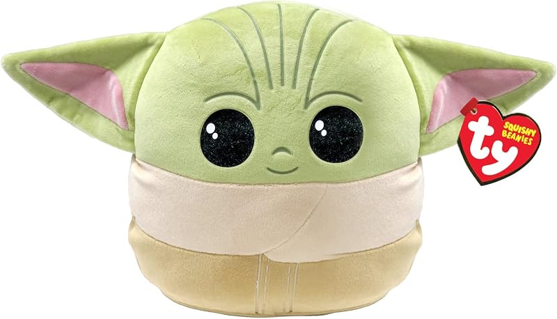 TY Star Wars Grogu Baby Yoda Squish-A-Boo 10 Inches Licensed Plush Toy