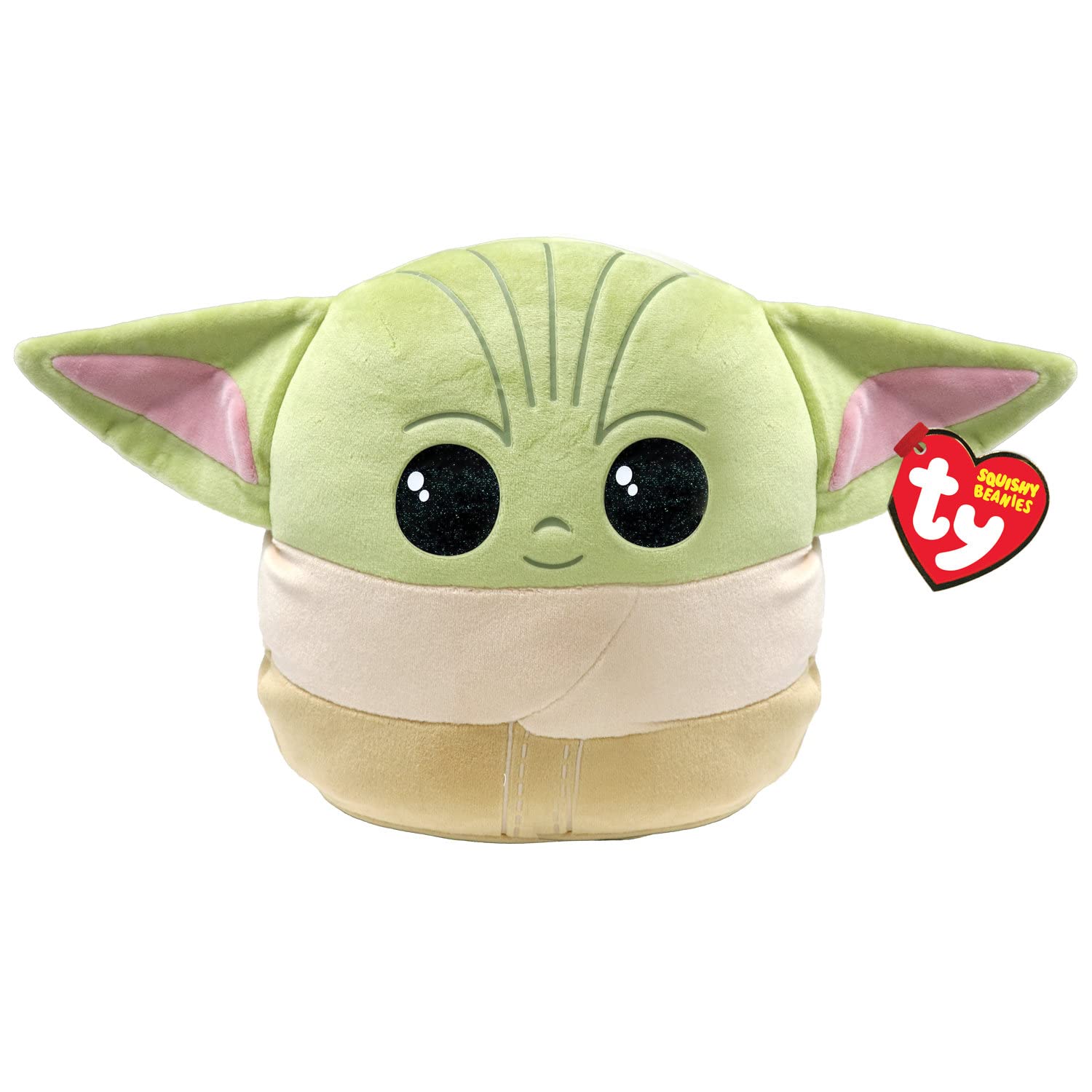 TY Star Wars Grogu Baby Yoda Squish-A-Boo 10 Inches | Licensed Squishy Beanie Baby Soft Plush Toys | Collectible Cuddly Stuffed Teddy — image 1