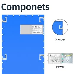 2X4 LED Flat Panel Light,4 Pack,75Watt,0-10V