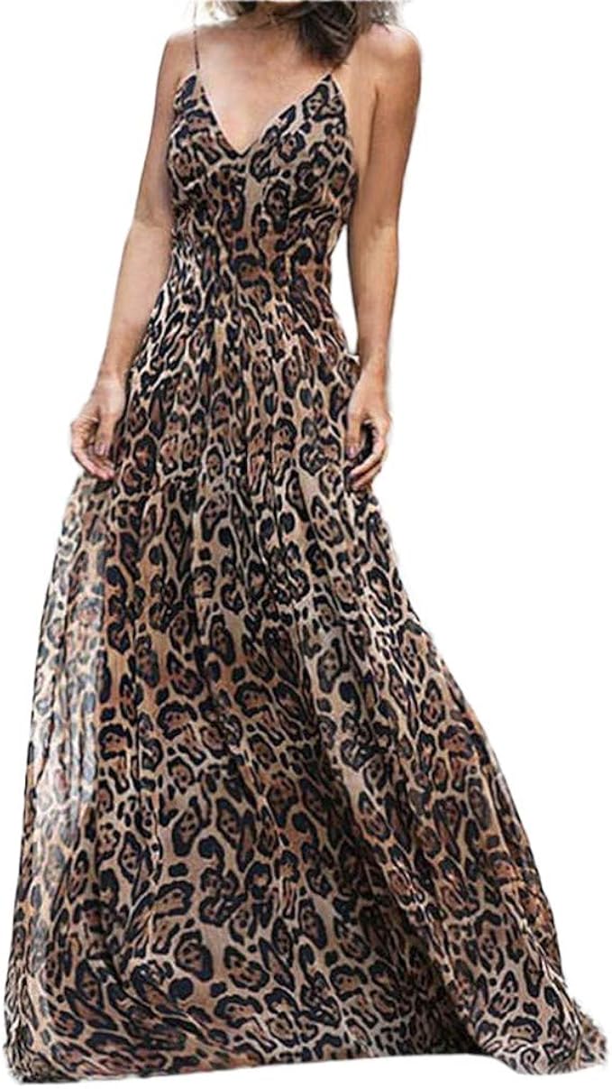 leopard print maxi dresses uk