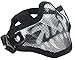 Coxeer Mesh Half Face Skull Mask Striker Steel Airsoft Mask Tactical Lower Face mask (Black) (Mesk Mask)
