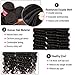 YIROO Deep Wave Brazilian Virgin Hair 3 Bundles Unprocessed 100% Human Hair Extensions Natural Color (14 16 18, 3 Bundlles)
