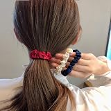 Kuou 12 Pcs Satin Hair Scrunchies Skinny Elastic Hair Ties Soft Silk view 5