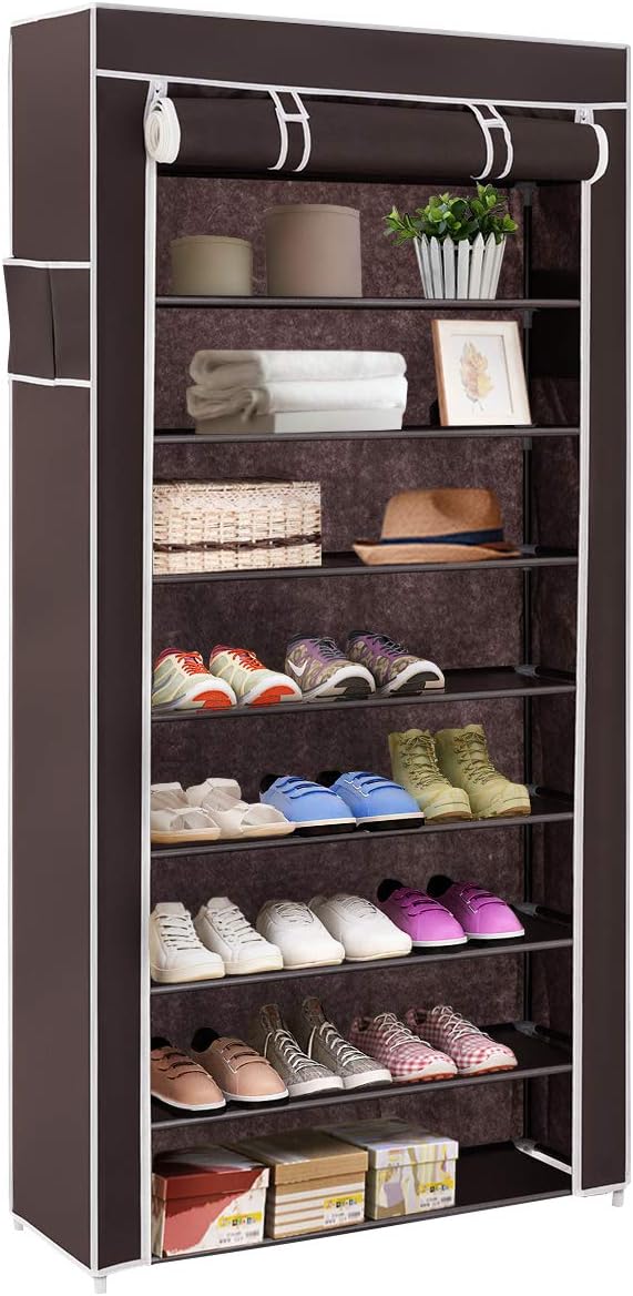 Best 10 tiers shoe rack with dustproof cover
