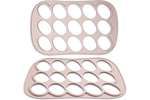 15-Cavity Silicone Cookie Molds, Non-Stick Oval Chocolate Chablon Biscuit Stencil for Baking, Cookie Maker Frame Template Mol