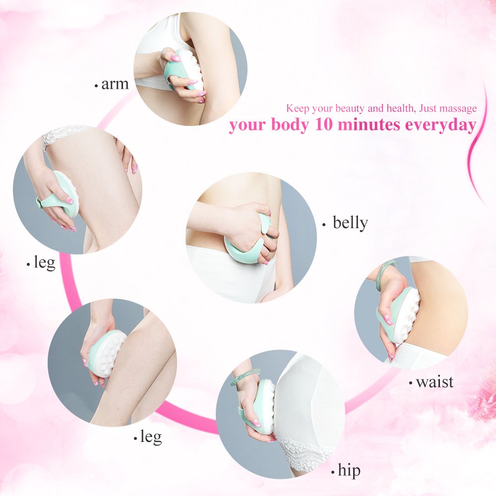 TOUCHBeauty Cellulite Massager Body Slimmer Removal Brush Mitt Green TB-0826A