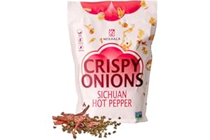 Mekhala Sichuan Hot Pepper Crispy Onions - Salad Toppings Crunchy Fried Onions For All-Purpose Seasoning Like Keto, Ramen Toppings, And Rice Gluten-free | 71g