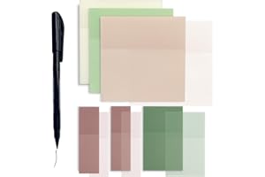 Transparent Bookmark Tabs, 300 Pieces in 3 Sizes, Repositionable PET Film Page Flags, 16x16x0.5 cm, for Bible Study, Student 