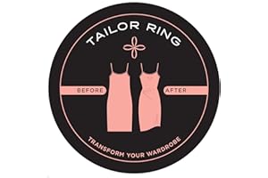 Tailor Ring - Invisible Clothing Accessory to Cinch Shirt, Dress, Skirt, Scarf for a custom tailored fit. Set includes 8 ring