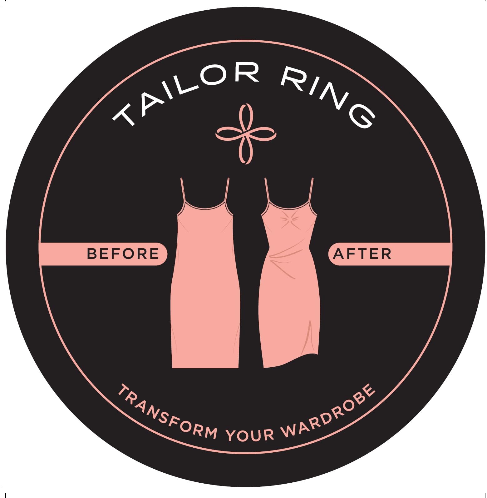 Tailor Ring - Accessory Used to Temporarily Alter Clothing for a Custom Tailored fit, 8 Pack,4 Sizes.