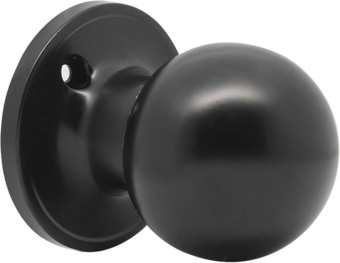 1 Pack Probrico Black Ball HalfDummy Door Knob for Interior Door,Non
