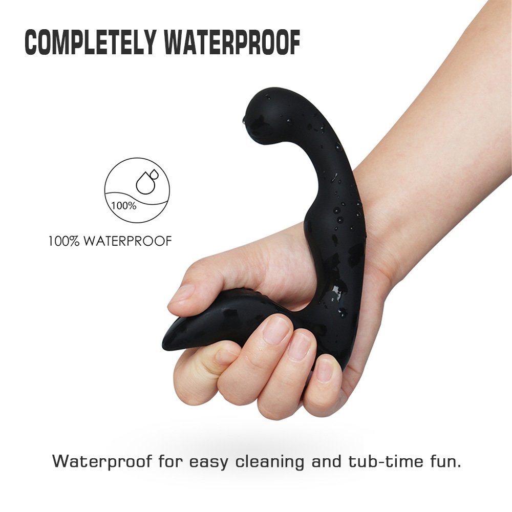 APRIL 14TH Silicone Rechargeable Vibrating Butt Anal Plug Prostate Vibrator, Anal Sex Toys for men,women or couples. Black. 4.23 Ounce