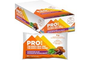 PROBAR - The Simply Real Meal Bar, Plant-Based Whole Food Ingredients, Superfood Slam, 12 Count (85g)