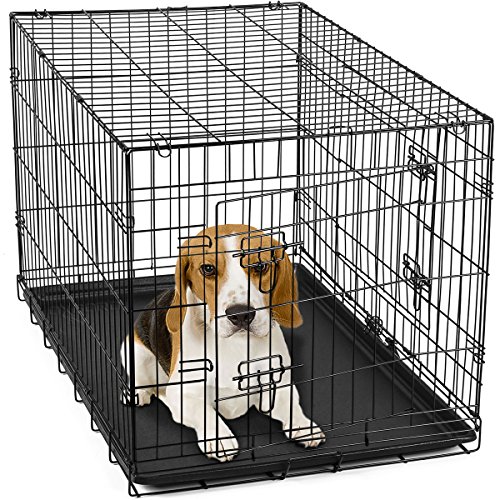 Paws & Pals Dog Crates for Small Dogs Dog Crate 24" Pet Cage Double