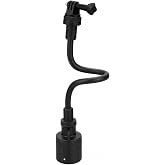 METER STAR Kayak Camera Mount, 360 Degree Flexible 12 Inch Shaft with 1/4 Inch Screw for Action Cameras, Track or M6 Hole Base
