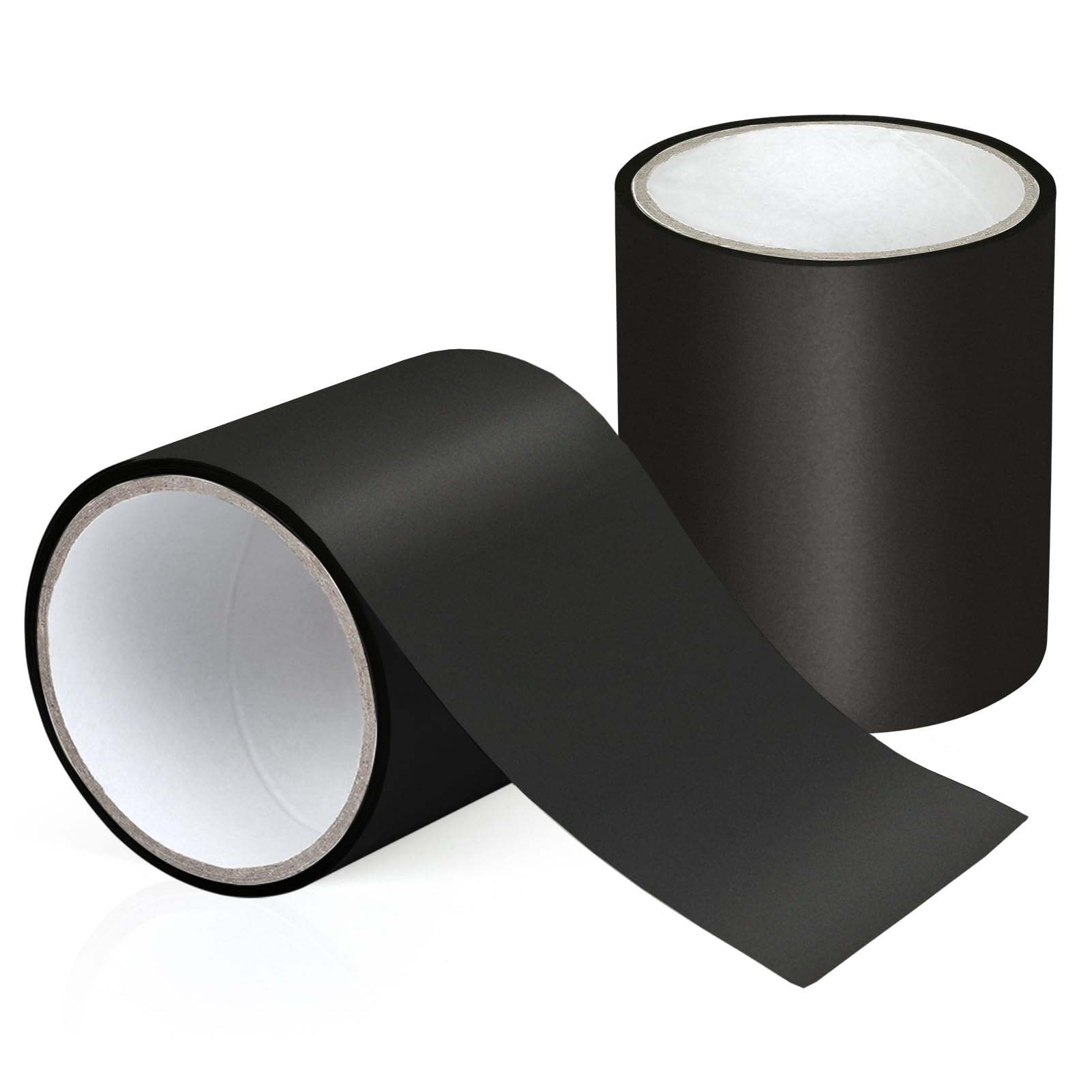 Kcmell Tent Repair Tape, Black Waterproof Tape for PVC Coated Awning, Tents, Inflatable Swimming Pools, Roof, Tarpaulin, Gazebo, Canvas, Camping Repair Kit (10cm x 1.5m)