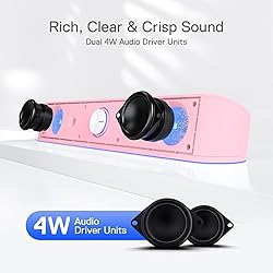 Redragon GS560 RGB Desktop Soundbar, 2.0 Channel