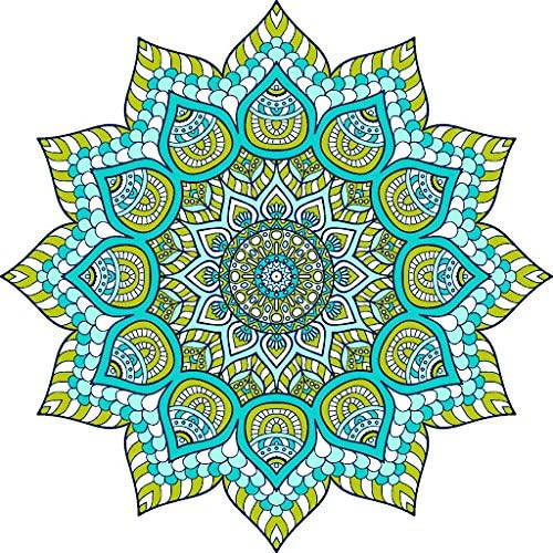 DeStudio 'Rangoli Pattern' Floor Sticker (PVC Vinyl Film, 60 cm x 60 cm x 0.01, DS-11593-4)