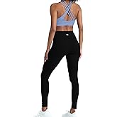 POPSUGAR 2 Piece Workout Sets for women, High Waist Leggings and Sports Bra Yoga Set Matching Gym Pilates Running Work Outfit