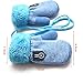 HOOYEE Infant Baby Toddler Unisex Winter Thick Warm Knitted Gloves Mittens with String