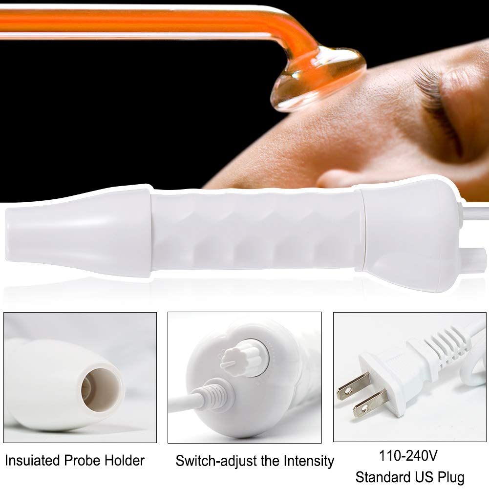 High Frequency Machine, Portable Handheld High Frequency Facial Wand for Skin Tightening Facial Care Machine: Beauty