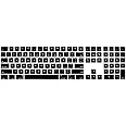HRH Black Silicone Keyboard Cover Keypad Skin for Magic Keyboard with Numeric Keypad A1843 MQ052LL/A Released in 2017 (US Layout)