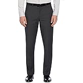Perry Ellis Mens Modern fit Dress Pants 38/32 Dark Grey Solid Stretch