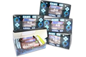 Shescrzionu Video Game Party Favors Boxes 12 PCS-Perfect Gamer Party Favors,Party Favor Boxes with Window,Game On Birthday Decorations Video Game Birthday Decorations,Game Bags,Video Game Gifts Aa11