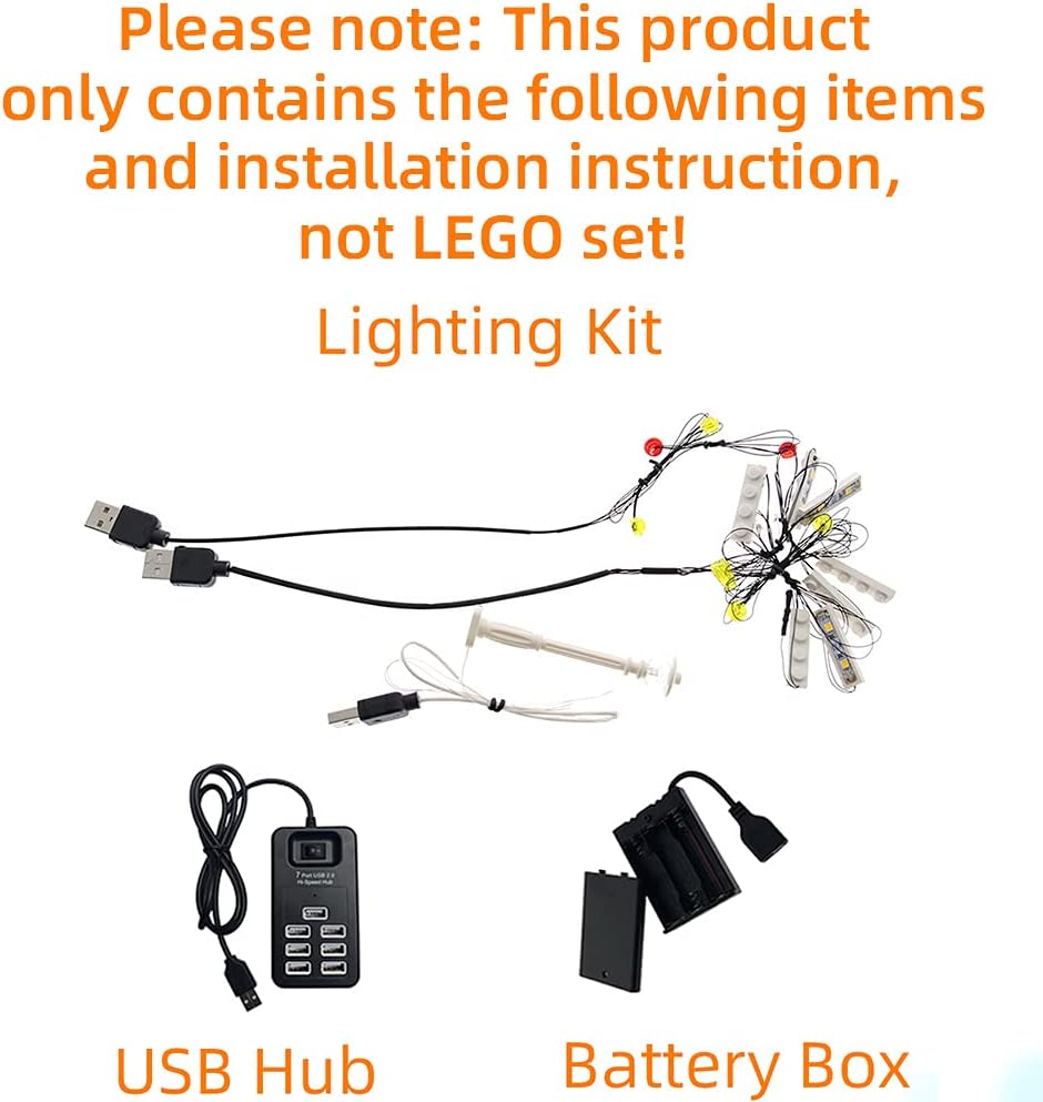 GEAMENT Bricks Light Kit For Creator Expert Corner Garage Building Blocks Model - Image 3