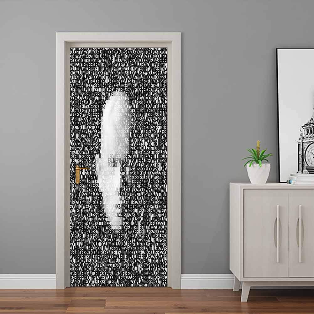 Amazon Com Wallstickers Modern Futuristic Digital Man Face Removable Wallpaper Wall Decal For Business Office Bedroom Living Room Decor 32 X 80 Inch Baby