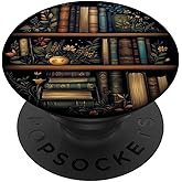 Book Bookshelf Library Pattern PopSockets Adhesive PopGrip