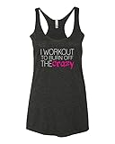 Panoware Women's Funny Workout Tank Top | I Workout