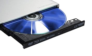 techpulse120 extern USB 3.0 UHD HDR 10 Ultra-HD Blu-ray 3D M-Disc BDXL 100 GB Aluminium Laufwerk Brenner Burner Superdrive BD